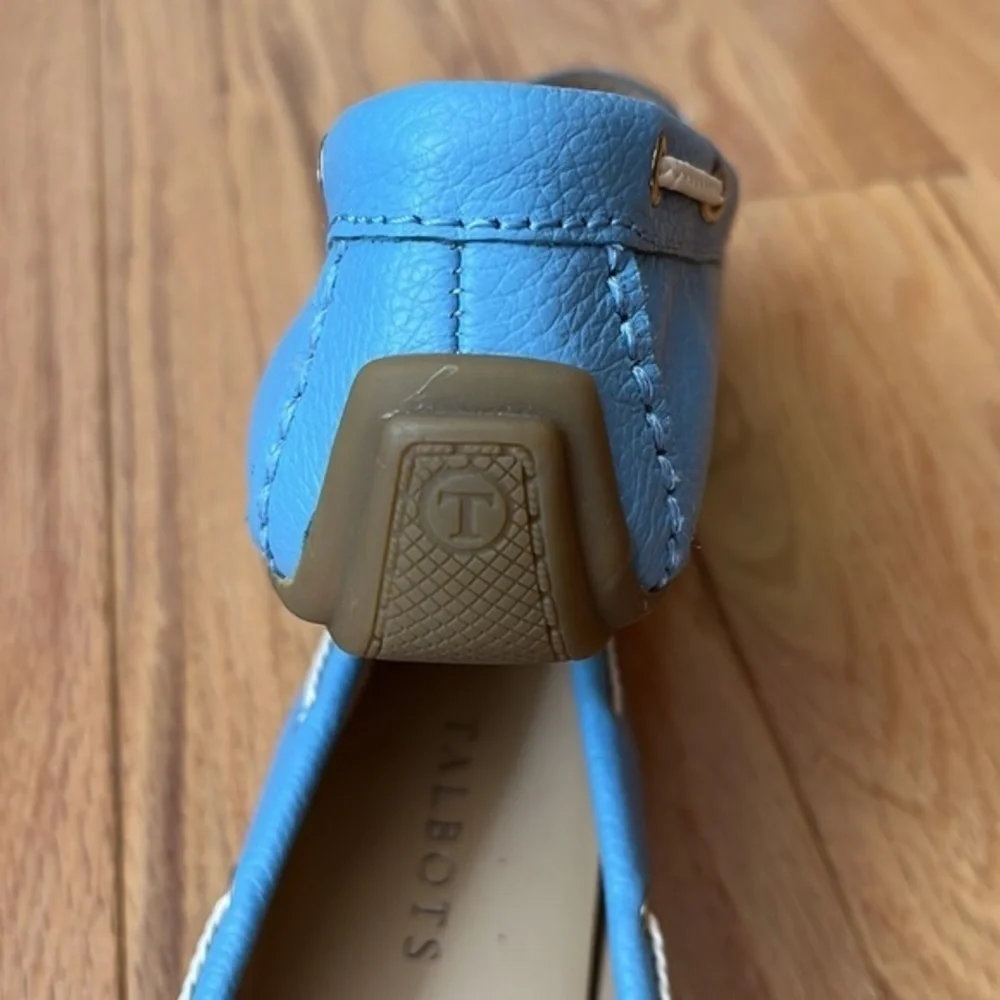 New Talbots leather blue driving loafers 6.5​ - Picture 5 of 9